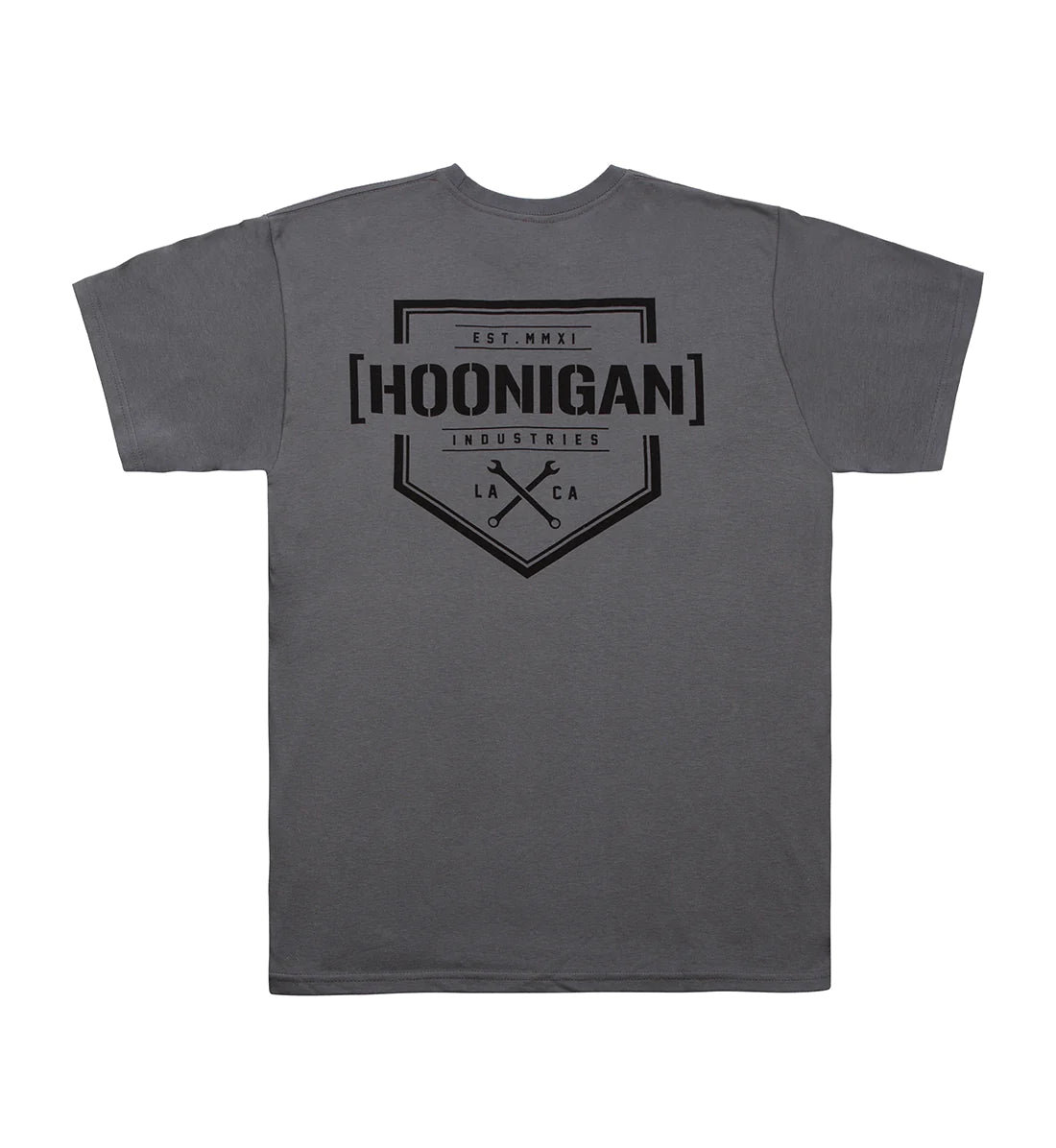 HOONIGAN BRACKET X LOGO SHORT SLEEVE TEE - Charcoal / Black