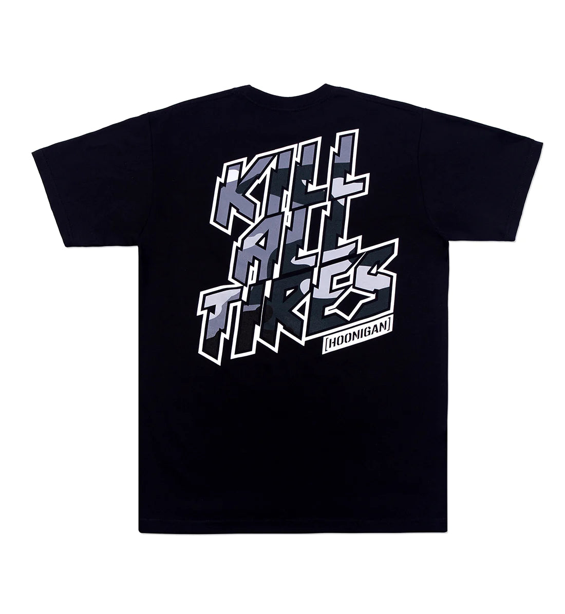 HOONIGAN KILL ALL TIRES CAMO SHORT SLEEVE TEE